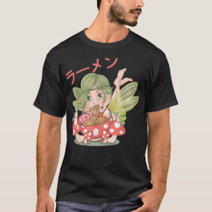 Fairycore Aesthetic Fairy Eating Japanese Ramen No T-Shirt