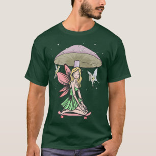 Fairycore Aesthetic Fairy Grunge Skateboarding Mus T-Shirt