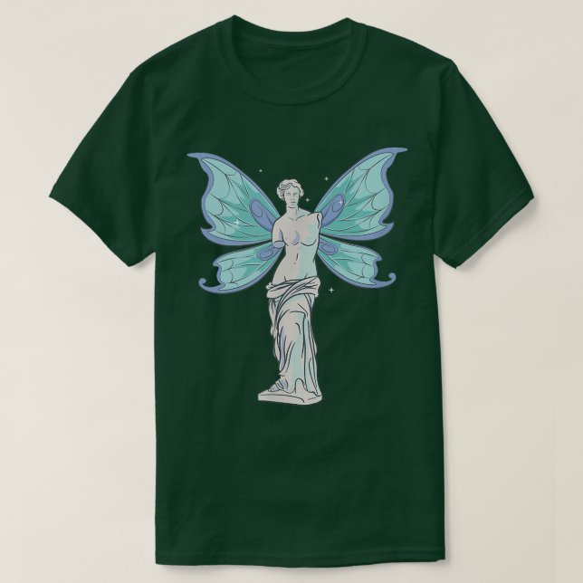 Fairycore Aesthetic Fairy Venus De Milo Statue Fae T-Shirt (Design Front)