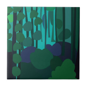 Fairycore Cottagecore Forest Vintage Nature Ceramic Tile