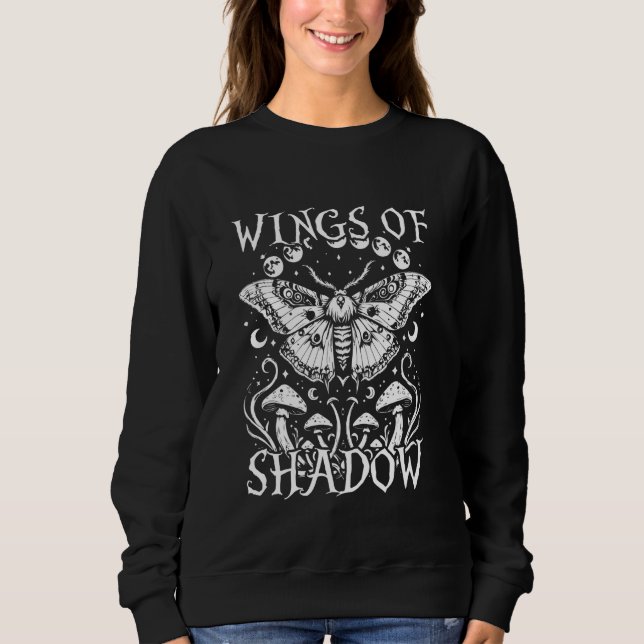 Fairycore Fairy Wings Of Shadow Sweatshirt (Front)