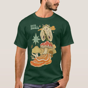 Fairycore Gothic Fairy Grunge Moth Mushroom Garden T-Shirt