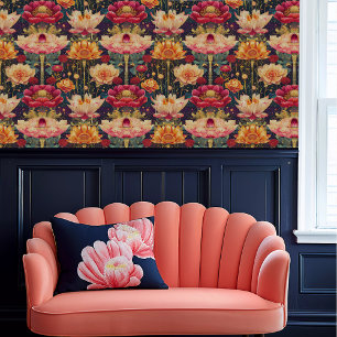 Fairycore Large Whimsical Floral Wallpaper 