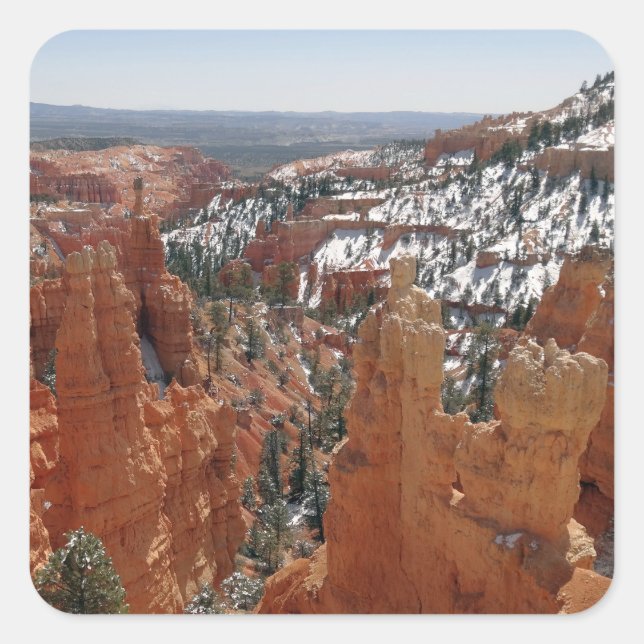 Fairyland Canyon at Bryce Canyon National Park Square Sticker (Front)