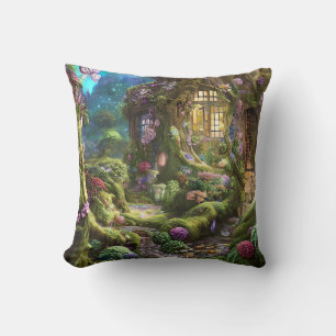 Fairyland Forest Graphic Cushion