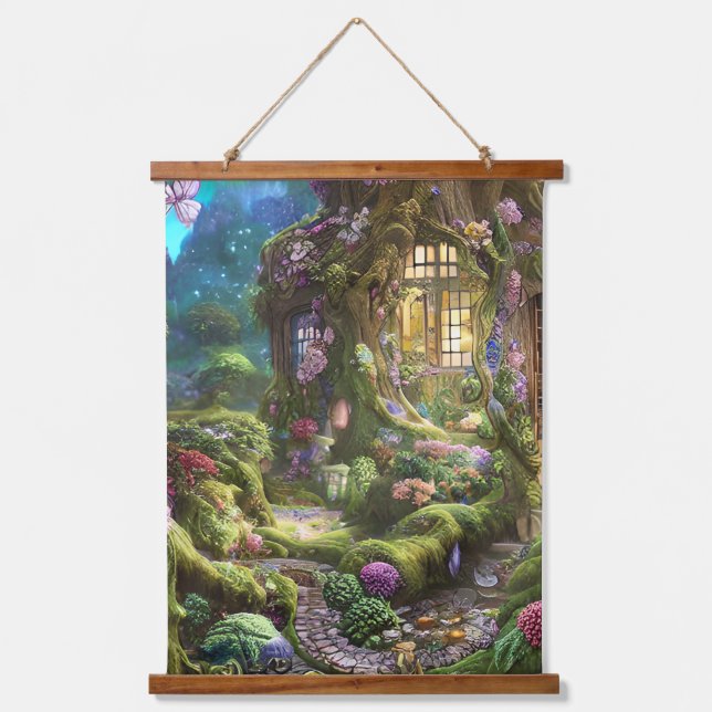 Fairyland Forest Graphic Hanging Tapestry (Front)