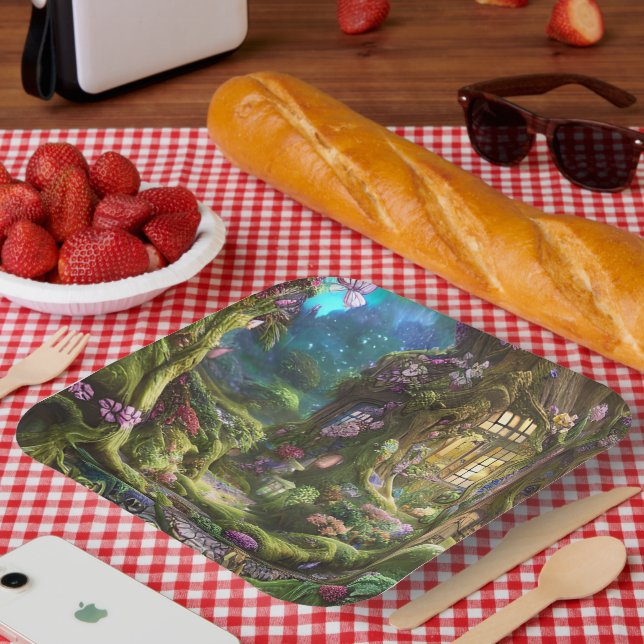 Fairyland Forest Graphic Paper Plate (Picnic)