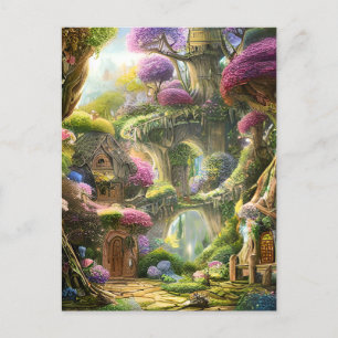 Fairyland Forest Graphic Postcard