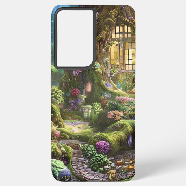 Fairyland Forest Graphic Samsung Galaxy S21 Ultra Case (Back)