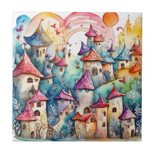 Fairyland magic castle  ceramic tile