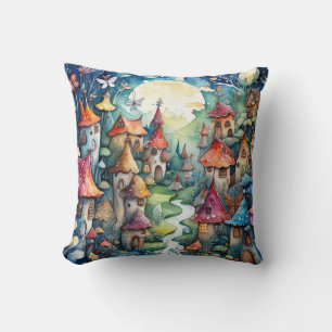 Fairyland magic castle cushion