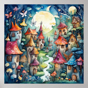 Fairyland magic castle poster