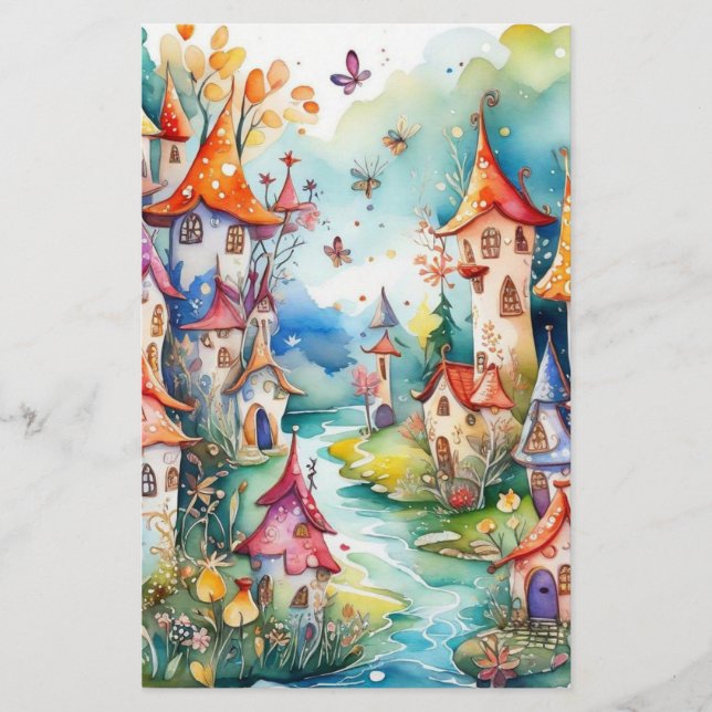 Fairyland magic castle  stationery (Front)