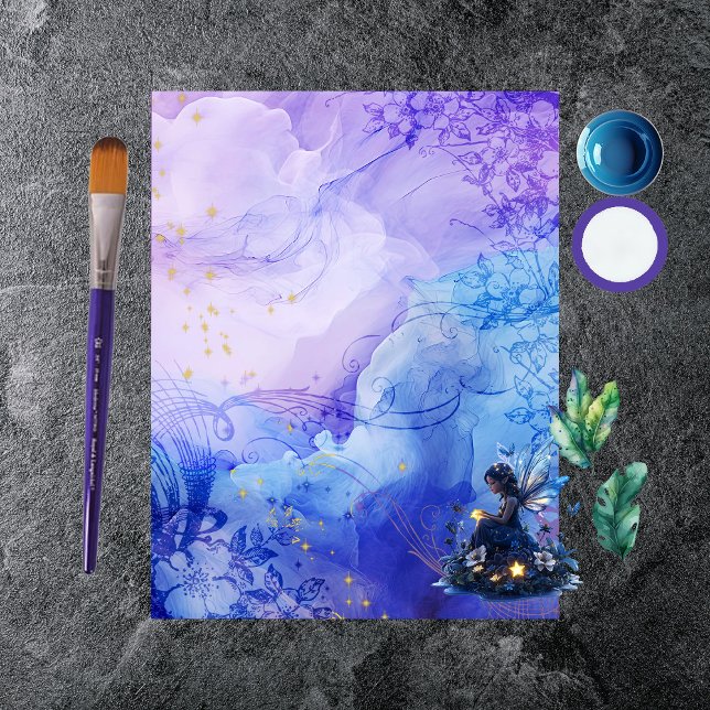 Fairyland Watercolor Scrapbook Paper (Creator Uploaded)