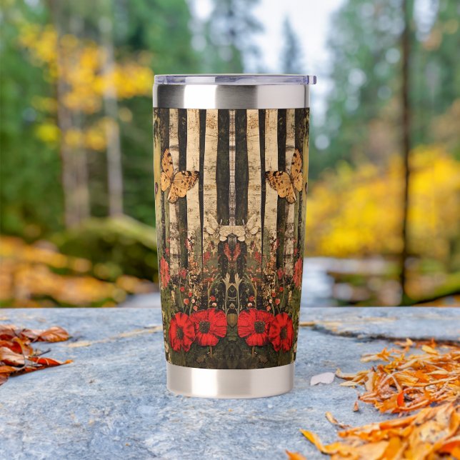 Fairyland Woodland Green Insulated Tumbler (Outdoor)