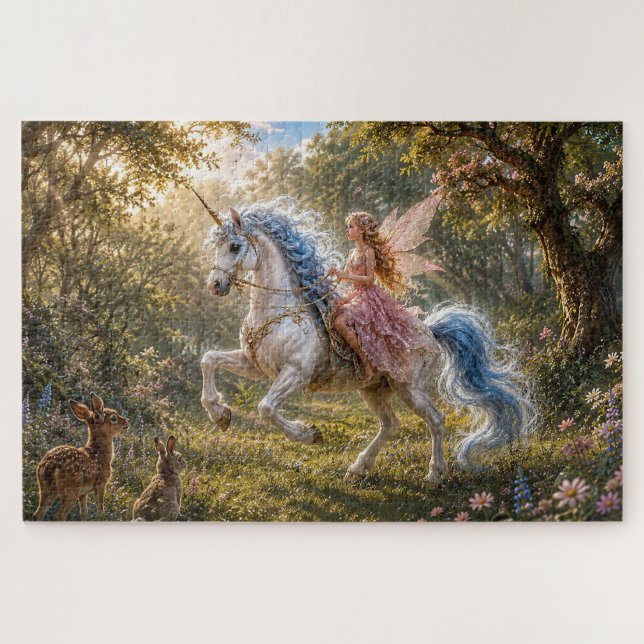 Fairy's Enchanted Unicorn Ride Jigsaw Puzzle (Horizontal)