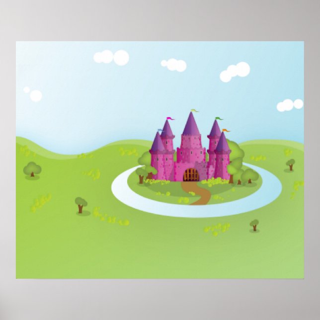FairyTail Castle Pixelated Edition Poster (Front)