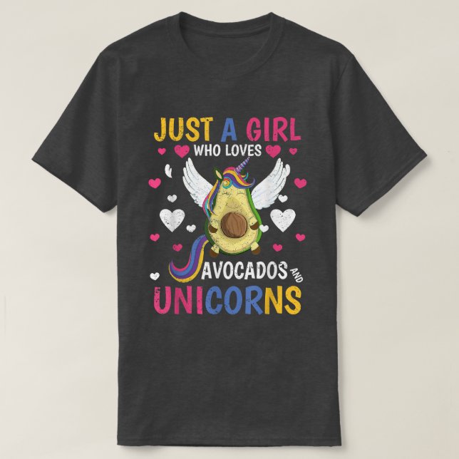 Fairytale Animal Lover Girls Women Cute Avocado Un T-Shirt (Design Front)