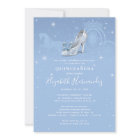 Fairytale Baby Blue Silver Cinderella Quinceanera