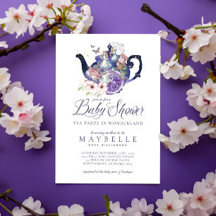 Fairytale Baby Shower Tea Party in Wonderland Invitation