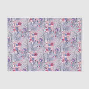 Fairytale Books and Magical Creatures Grey Tissue Paper