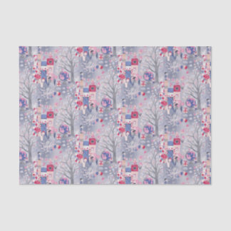 Fairytale Books and Magical Creatures Grey Tissue Paper