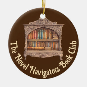 Fairytale Bookshelf Ceramic Ornament