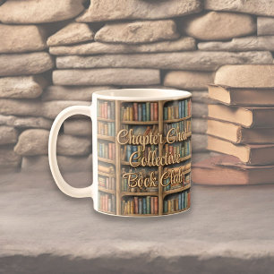 Fairytale Bookshelf Pattern Coffee Mug
