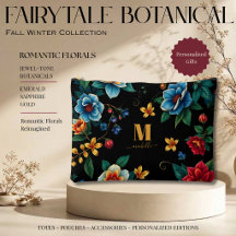 Fairytale Botanical Pattern Monogram Script