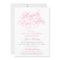 Fairytale Bridal Shower Invitations in Pink & Gray