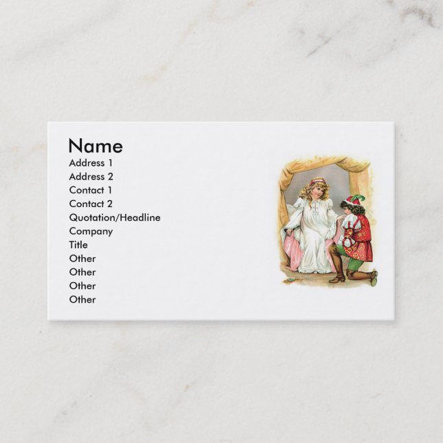 Fairytale Business Card (Front)