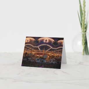 Fairytale Carousel Photo Design Thank You Card