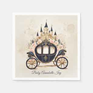 Fairytale Carriage and Castle Napkin