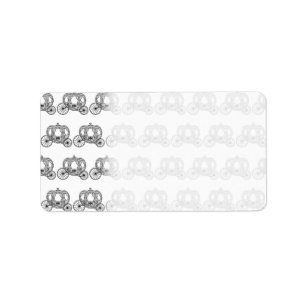 Fairytale Carriage Pattern. Label