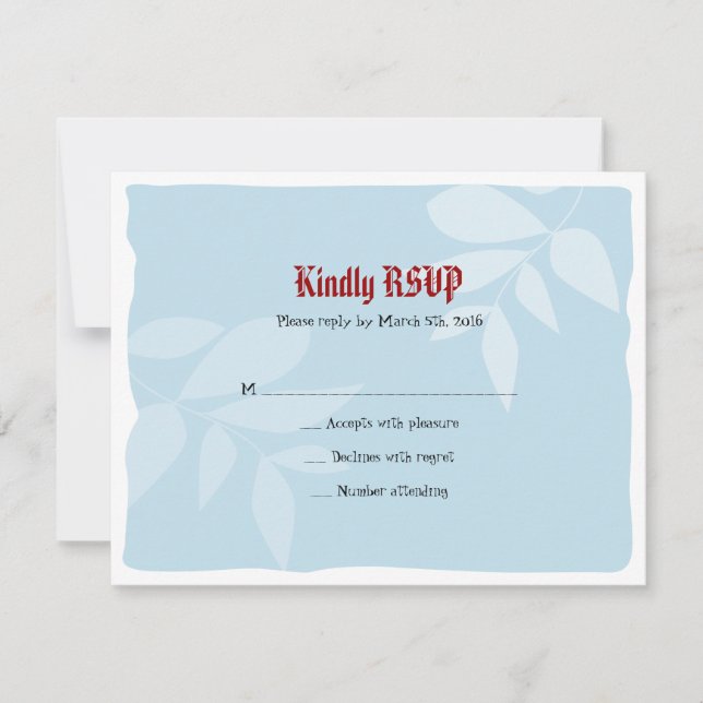 Fairytale Castle Bat Mitzvah Invitation Reply Card (Front)