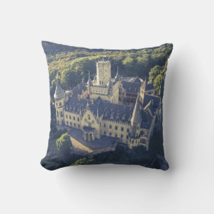 Fairytale Castle in Forest Cushion