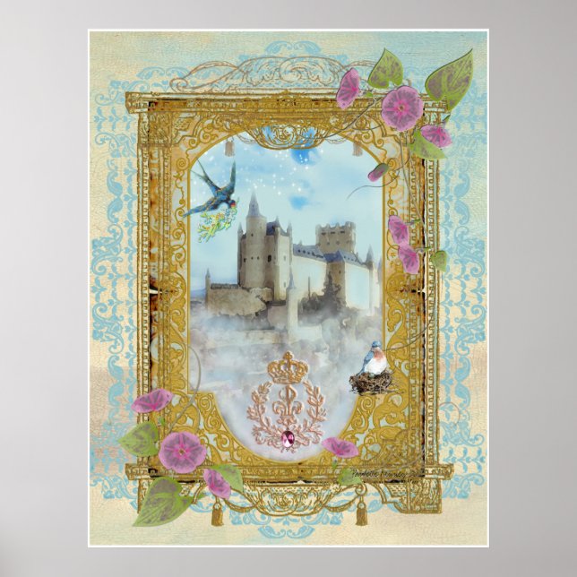 Fairytale Castle In The Mists, Paulette Kinney ... Poster (Front)