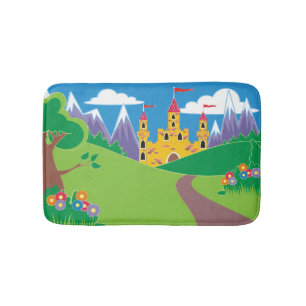 Fairytale Castle Kids Bath Mat