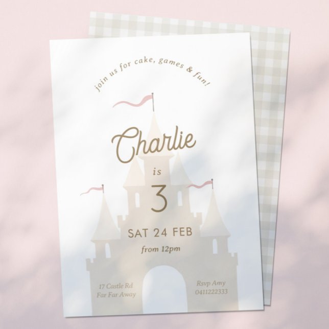 Fairytale Castle Princess Party Invitation (Creator Uploaded)