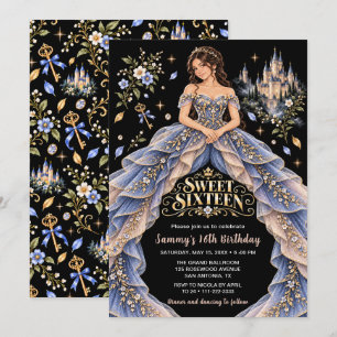 Fairytale Castle Sweet Sixteen Birthday Invitation