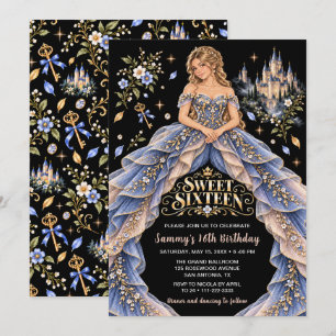 Fairytale Castle Sweet Sixteen Birthday Invitation