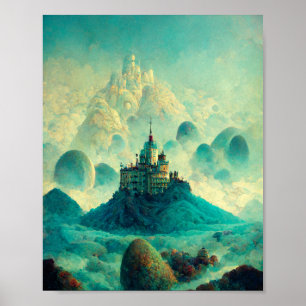 Fairytale Castles Fantasy Art Poster