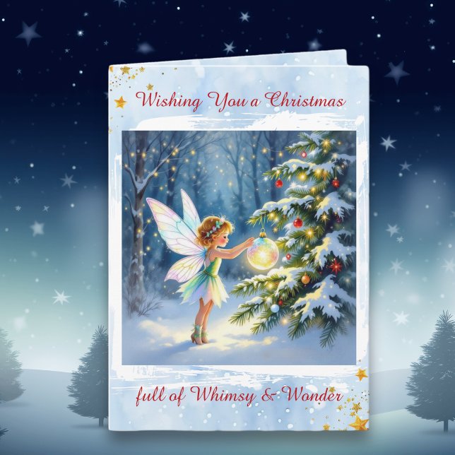 Fairytale Christmas with Holiday Poem Personalized Card (Creator Uploaded)