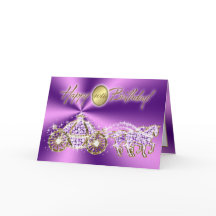 Fairytale Coach Children's Birthday Card