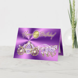 Fairytale Coach Children's Birthday Card