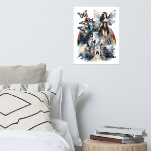 Fairytale collage poster