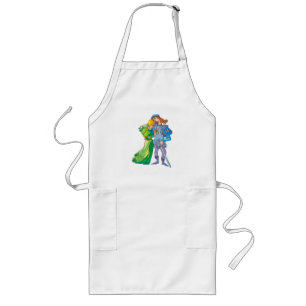 Fairytale Couple Long Apron