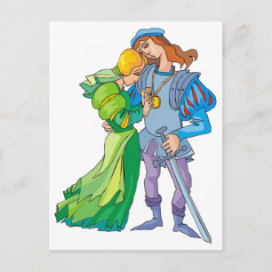 Fairytale Couple Postcard