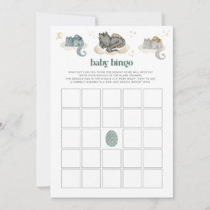 Fairytale Dragon Baby Bingo Baby Shower Game