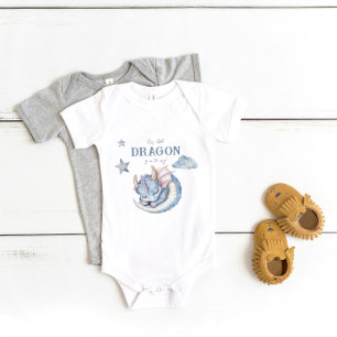 Fairytale Dreamy Dragon Baby Shower Baby Bodysuit
